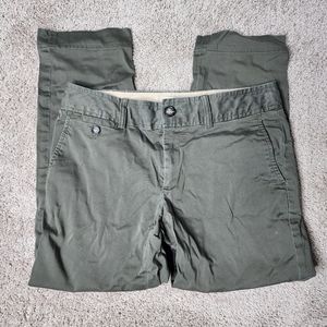 Banana Republic Stretch Cropped Size 6 Green Pants